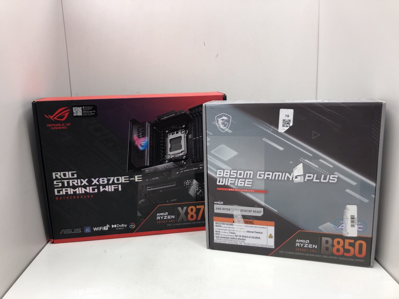 Lot 78  
            Edinburgh SR34 - Delivery Only 

                
MSI B850M GAMING PLUS WIFI 6E MOTHERBOARD, MATX - SUPPORTS AMD RYZEN 9000/8000 / ...