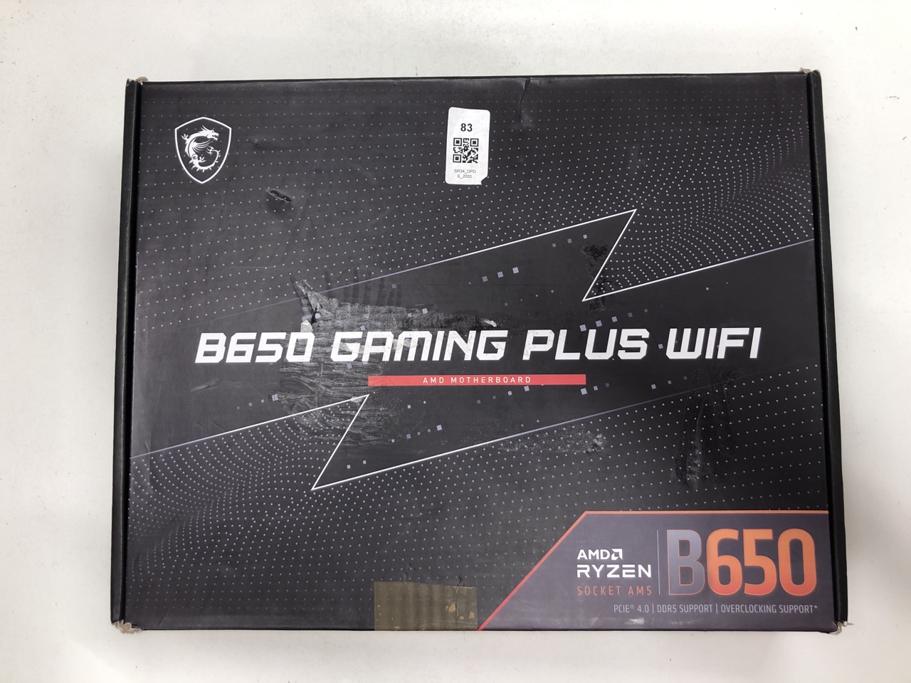 Lot 83  
            Edinburgh SR34 - Delivery Only 

                
MSI B650 GAMING PLUS WIFI MOTHERBOARD : LOCATION - RACK A