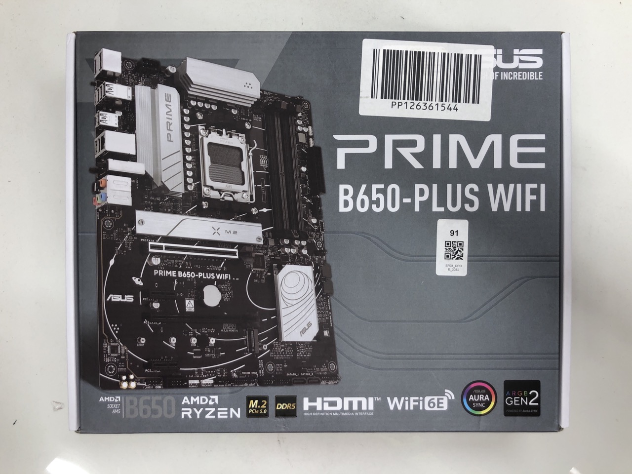 Lot 91  
            Edinburgh SR34 - Delivery Only 

                
ASUS PRIME B650-PLUS WIFI MOTHERBOARD : LOCATION - RACK A