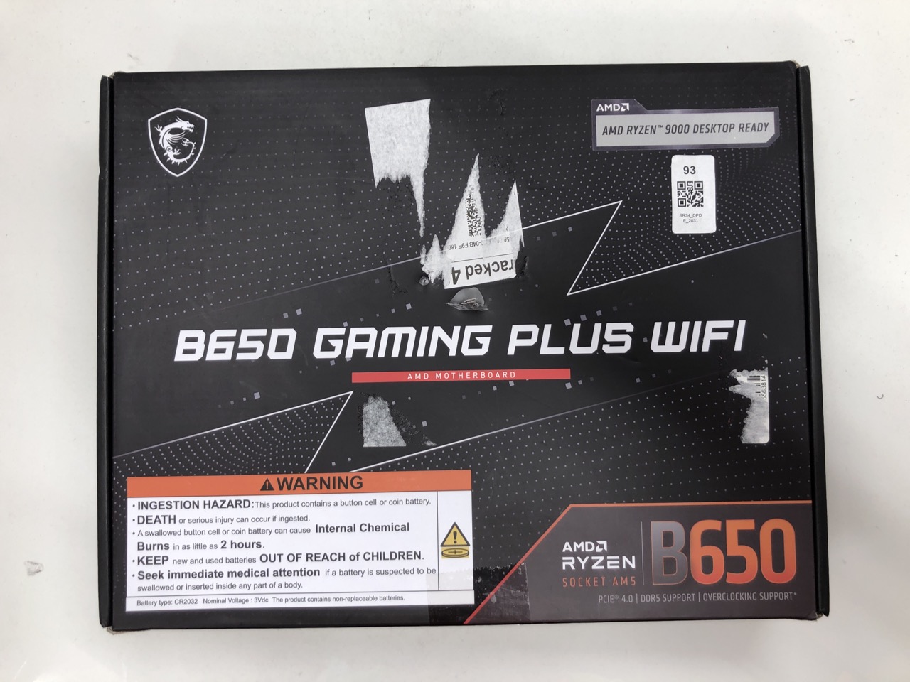 Lot 93  
            Edinburgh SR34 - Delivery Only 

                
MSI B650 GAMING PLUS WIFI MOTHERBOARD : LOCATION - RACK A