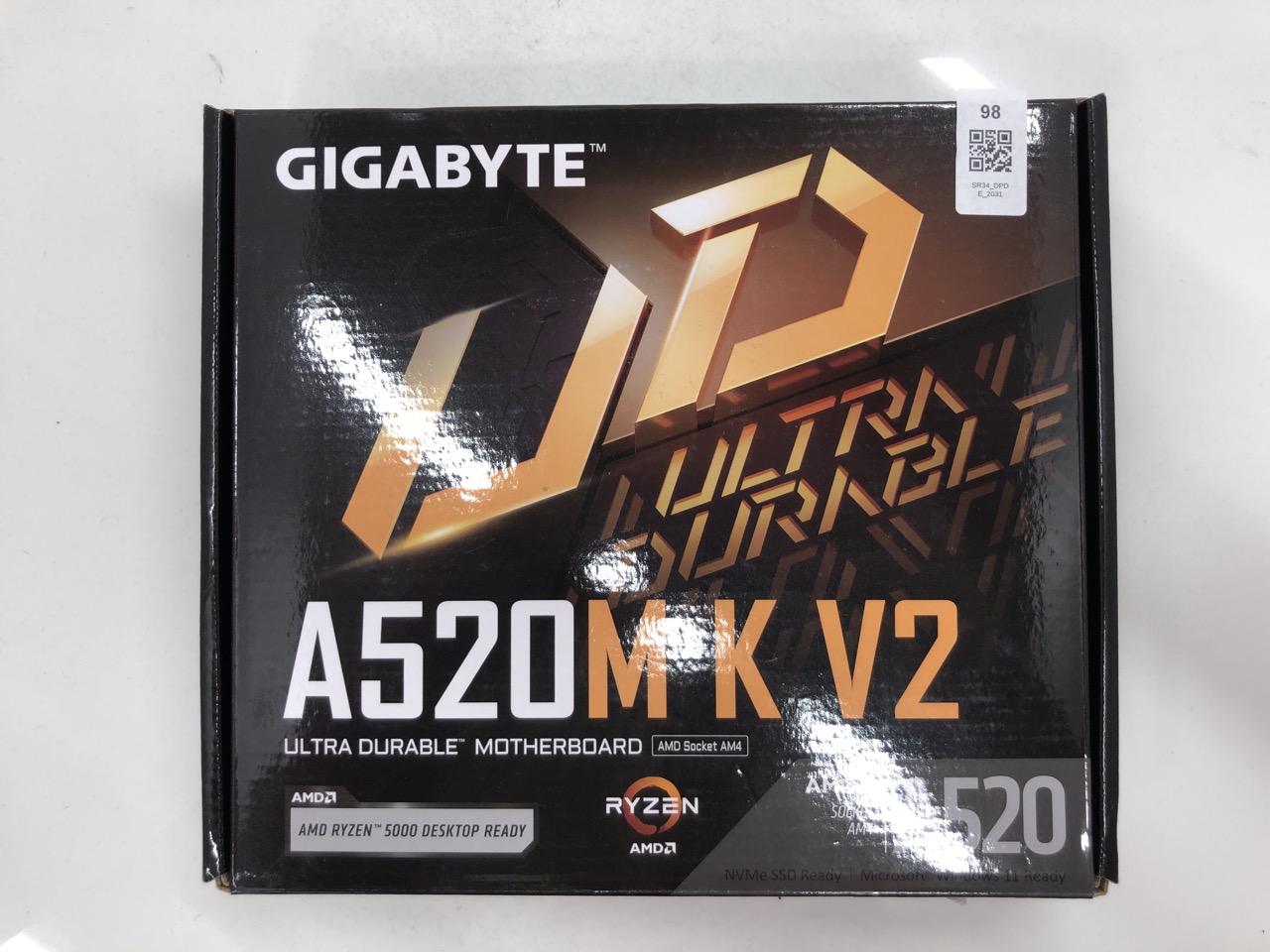 Lot 98  
            Edinburgh SR34 - Delivery Only 

                
GIGABYTE A520M K V2 MOTHERBOARD - SUPPORTS AMD RYZEN 5000 SERIES AM4 CPUS, UP TO ...