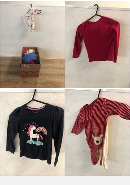 Lot 126  
            Edinburgh SR24 - Delivery Only 

                
1 X BOX OF KIDS CLOTHING TO INCLUDE PINK SPARKLY TOP AGE 6-7 YEARS : LOCATION - A...