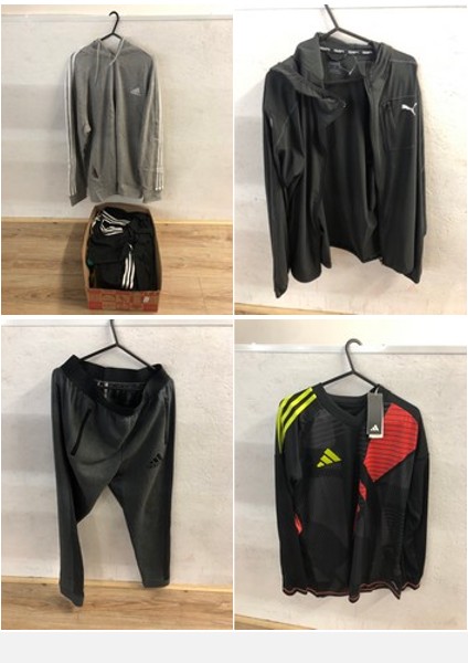 Lot 161  
            Edinburgh SR24 - Delivery Only 

                
1 X BOX OF MENS CLOTHING TO INCLUDE GREY ADIDAS HOODIE UK XL: LOCATION - B RACK