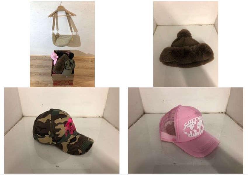 Lot 175  
            Edinburgh SR24 - Delivery Only 

                
1 X BOX OF WOMEN'S CLOTHING TO INCLUDE PINK CORRUPT DUTY CAP ( ADJUSTABLE SIZE): ...