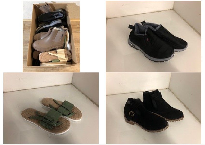 Lot 176  
            Edinburgh SR24 - Delivery Only 

                
1 X BOX OF SHOES TO INCLUDE BURGUNDY SAN MINGMEI BOOTS UK 4: LOCATION - B RACK