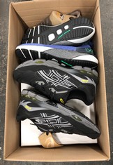 Lot 204  
            Edinburgh SR24 - Delivery Only 

                
1 X BOX OF SHOES TO INCLUDE BLACK ASICS UK 10: LOCATION - B RACK