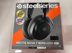 Lot 206  
            Edinburgh SR24 - Delivery Only 

                
STEELSERIES ARCTIS NOVA 7 WIRELESS GEN 2 - WIRELESS GAMING HEADSET FOR PC - COMPA...