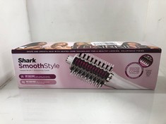 Lot 212  
            Edinburgh SR24 - Delivery Only 

                
SHARK SMOOTHSTYLE HEATED BRUSH AND COMB, WET & DRY MODES, SMOOTHING HOT AIR BRUSH...