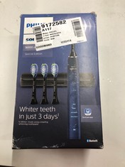 Lot 229  
            Edinburgh SR24 - Delivery Only 

                
PHILIPS SONICARE DIAMONDCLEAN 9000 ELECTRIC TOOTHBRUSH, SPECIAL EDITION, SONIC TO...