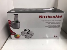 Lot 252  
            Edinburgh SR24 - Delivery Only 

                
KITCHENAID FOOD PROCESSOR FOR MIXER 5KSM2FPA.: LOCATION - C RACK