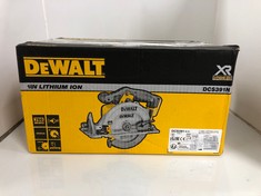 Lot 260  
            Edinburgh SR24 - Delivery Only 

                
DEWALT DCS391 CIRCULAR SAW XR 165 MM BARE UNIT,  18 V, YELLOW BLACK. 18 + ID REQU...