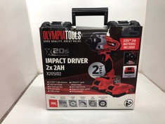 Lot 287  
            Edinburgh SR24 - Delivery Only 

                
OLYMPIA TOOLS IMPACT DRIVER 2X2AH 18 + ID REQUIRED : LOCATION - D RACK