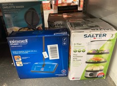 Lot 328  
            Edinburgh SR24 - Delivery Only 

                
QUANTITY OF KITCHEN & APPLIANCES ITEMS TO INCLUDE SALTER 3 TIER ELECTRIC FOOD STE...
