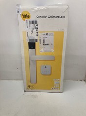 Lot 332  
            Edinburgh SR24 - Delivery Only 

                
YALE CONEXIS L2 SMART DOOR LOCK REMOTE ACCESS FROM ANYWHERE, ANYTIME, NO KEY NEED...