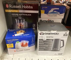 Lot 356  
            Edinburgh SR24 - Delivery Only 

                
QUANTITY OF KITCHEN & APPLIANCES ITEMS TO INCLUDE DAEWOO STIRLING COLLECTION, JUG...