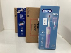 Lot 368  
            Edinburgh SR24 - Delivery Only 

                
QUANTITY OF HEALTH & BEAUTY ITEMS TO INCLUDE ORAL-B VITALITY PRO ELECTRIC TOOTHBR...