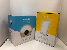 Lot 381  
            Edinburgh SR24 - Delivery Only 

                
LUMIE VITAMIN L LIGHT BRIGHTENS MOOD + LUMIE BODYCLOCK SPARK 100 - WAKE-UP LIGHT ...