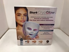 Lot 406  
            Edinburgh SR24 - Delivery Only 

                
SHARK CRYOGLOW LED FACE MASK WITH UNDER-EYE COOLING, ANTI-AGEING & BLEMISH REPAIR...