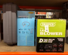 Lot 414  
            Edinburgh SR24 - Delivery Only 

                
QUANTITY OF TOOLS & HOME IMPROVEMENT ITEMS TO INCLUDE DRAPER D20 CORDLESS LEAF BL...