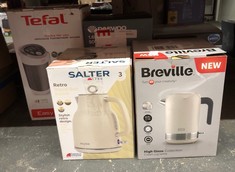 Lot 419  
            Edinburgh SR24 - Delivery Only 

                
QUANTITY OF KITCHEN & APPLIANCES ITEMS TO INCLUDE SALTER RETRO CREAM 1.7 L KETTLE...