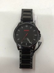 Lot 436  
            Edinburgh SR24 - Delivery Only 

                
HUGO ANALOGUE QUARTZ WATCH FOR MEN #FIRST COLLECTION WITH BLACK STAINLESS STEEL B...