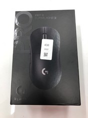 Lot 438  
            Edinburgh SR24 - Delivery Only 

                
LOGITECH G PRO X SUPERLIGHT 2 LIGHTSPEED WIRELESS GAMING MOUSE, 8K POLLING, LIGHT...