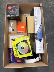 Lot 479  
            Edinburgh SR24 - Delivery Only 

                
QUANTITY OF TECH & GAMING ITEMS TO INCLUDE CORSAIR ICUE LINK QX140 RGB 140MM MAGN...