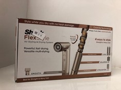 Lot 48  
            Edinburgh SR24 - Delivery Only 

                
SHARK FLEXSTYLE 4-IN-1 AIR STYLER & HAIR DRYER WITH AUTO-WRAP CURLERS, PADDLE BRU...
