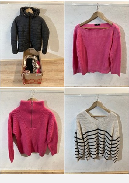 Lot 531  
            Edinburgh SR24 - Delivery Only 

                
1 X BOX OF LADIES CLOTHING TO INCLUDE BLACK LEGGINGS UK SIZE 16: LOCATION - H RACK