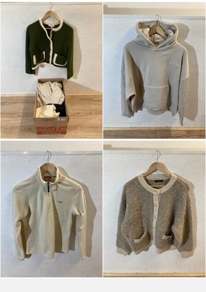 Lot 541  
            Edinburgh SR24 - Delivery Only 

                
1 X BOX OF LADIES CLOTHING TO INCLUDE GREEN LA MAILLE SEZANE CARDIGAN UK SIZE M :...