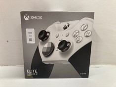 Lot 556  
            Edinburgh SR24 - Delivery Only 

                
XBOX ELITE BLUETOOTH WIRELESS CONTROLLER SERIES 2 - CORE EDITION (WHITE) FOR PC, ...