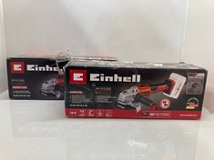 Lot 559  
            Edinburgh SR24 - Delivery Only 

                
2 X EINHELL POWER X-CHANGE BRUSHLESS 115MM (4 INCH) CORDLESS ANGLE GRINDER - 18V ...