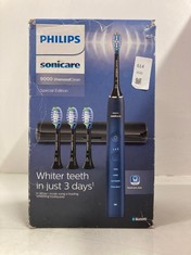 Lot 614  
            Edinburgh SR24 - Delivery Only 

                
PHILIPS SONICARE DIAMONDCLEAN 9000 ELECTRIC TOOTHBRUSH, SPECIAL EDITION, SONIC TO...