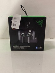 Lot 615  
            Edinburgh SR24 - Delivery Only 

                
RAZER HAMMERHEAD PRO HYPERSPEED - TRUE WIRELESS GAMING EARBUDS CHROMA RGB (HYPERS...