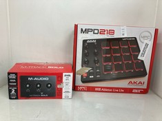 Lot 620  
            Edinburgh SR24 - Delivery Only 

                
M-AUDIO M-TRACK SOLO USB AUDIO INTERFACE FOR RECORDING, STREAMING AND PODCASTING ...