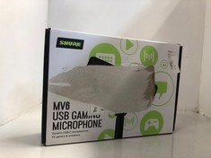 Lot 669  
            Edinburgh SR24 - Delivery Only 

                
SHURE MV6 GAMING MICROPHONE, DYNAMIC USB PC MIC FOR GAMING & STREAMING - DESKTOP ...
