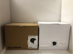 Lot 698  
            Edinburgh SR24 - Delivery Only 

                
SALOMON PIONEER LT HELMET MEN'S SKI SNOWBOARD SIZE M  + POC AURIC CUT SKI HELMET ...