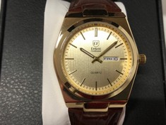 Lot 6  
            Edinburgh SR24 - Delivery Only 

                
ERNEST FERDINAND WATCH-DAY DATE CALENDAR DIAL-LEATHER STRAP-3ATM WATER RESISTANT-...