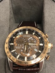 Lot 730  
            Edinburgh SR24 - Delivery Only 

                
CITIZEN ECO-DRIVE MEN'S PERPETUAL CHRONO A.TCB5899-05X.: LOCATION - TABLES