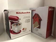 Lot 735  
            Edinburgh SR24 - Delivery Only 

                
KITCHENAID ICE CREAM MAKER 5KSMICM + GUZZINI CLOCKS, RED, ONE SIZE: LOCATION - TA...