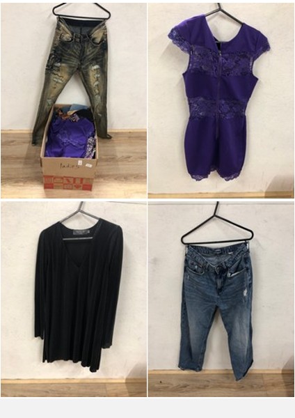 Lot 76  
            Edinburgh SR24 - Delivery Only 

                
1 X BOX OF LADIES CLOTHING TO INCLUDE BLACK DRESS UK SIZE M : LOCATION - A RACK
