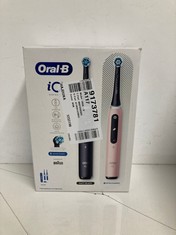 Lot 772  
            Edinburgh SR24 - Delivery Only 

                
ORAL-B IO5 2X ELECTRIC TOOTHBRUSHES FOR ADULTS, 5 MODES, TEETH WHITENING, 2 PIN P...