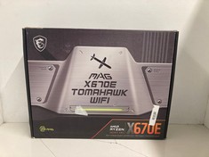 Lot 786  
            Edinburgh SR24 - Delivery Only 

                
MSI MAG X670E WIFI AMD RYZEN SOCKET AM5 PCIE5.0 READY MOTHERBOARD: LOCATION - TABLES