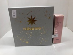 Lot 84  
            Edinburgh SR24 - Delivery Only 

                
RABANNE LADY MILLION GIFT SET & HUGO BOSS MAVIE 7ML PERFUME : LOCATION - A RACK