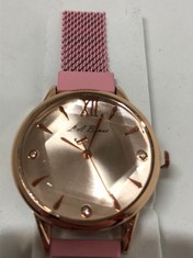 Lot 8  
            Edinburgh SR24 - Delivery Only 

                
LADIES LA BANUS WATCH ROSE GOLD-PINK BRACELET-GIFT BAG: LOCATION - TOP 50 RACK