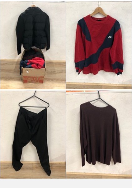 Lot 92  
            Edinburgh SR24 - Delivery Only 

                
1 X BOX  OF MENS CLOTHING TO INCLUDE BLACK TROUSERS UK SIZE 36" WAIST: LOCATION -...