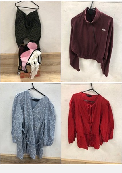 Lot 93  
            Edinburgh SR24 - Delivery Only 

                
1 X BOX OF LADIES CLOTHING TO INCLUDE BLUE FLORAL DRESS UK SIZE 16: LOCATION - A ...