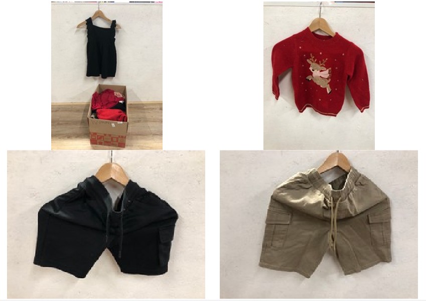 Lot 97  
            Edinburgh SR24 - Delivery Only 

                
1 X BOX OF KIDS CLOTHING TO INCLUDE BLACK SHORTS AGE 9-10 YEARS : LOCATION - A RACK