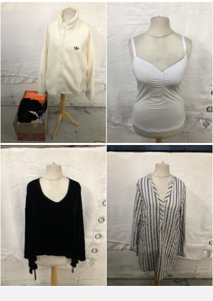 Lot 234  
            Edinburgh SR33 - Delivery Only 

                
1X BOX OF WOMEN'S CLOTHING TO INCLUDE ADIDAS ESS TEDDY JACKET SIZE LARGE: LOCATIO...