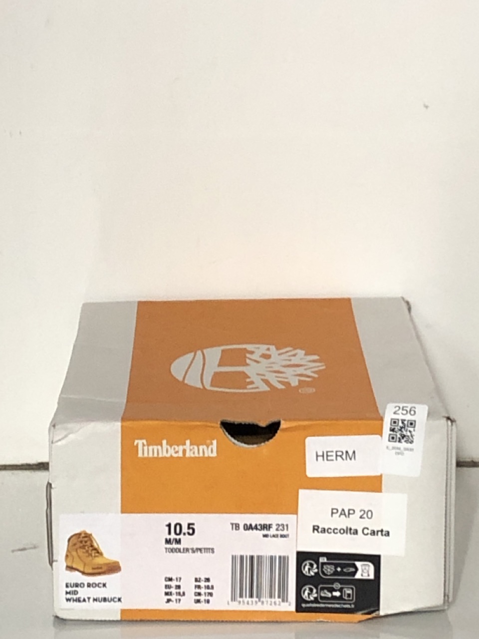 Lot 256  
            Edinburgh SR33 - Delivery Only 

                
TIMBERLAND BOY'S UNISEX KIDS EURO ROCK (TODDLER) CHUKKA/MID, WHEAT NUBUCK, 10 UK ...